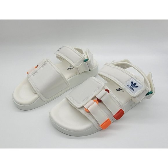 Adidas Originals Adilette 4.0 Sandal \'White Scarlet True Orange\' GZ8828 main image 5